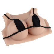 KnowU Silicone Breast Forms C-G Cup Fake Boobs Low Collar Cosplay Drag Queen New Products
