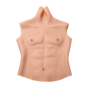 KnowU Siliocne Fake Muscle ftm Breastplate Crossdresser Cosplay Bodysuit Transgender