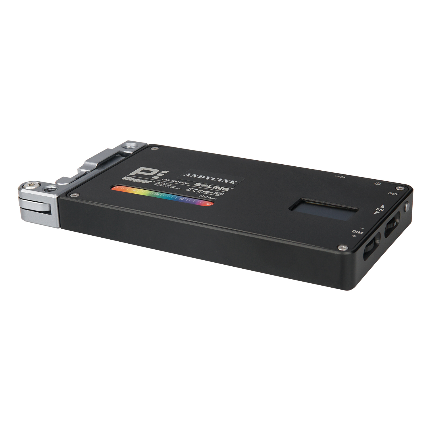 batterie intégrée AnDYCINE Vlogger Boling P1 RGB LED Video Light 2500K-8500K Bi-Color sur la caméra Lumière vidéo avec CRI 96 