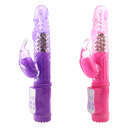 Sexy Things Butterfly Stroker Thrusting Vibrator Purple