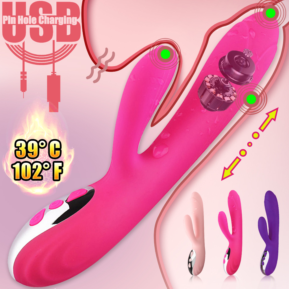 G Spot Rabbit Dildo Vibrator Orgasm Adult Toys USB Charging Powerful Masturbation Sex Toy for Women Waterproof adult Sex product picture