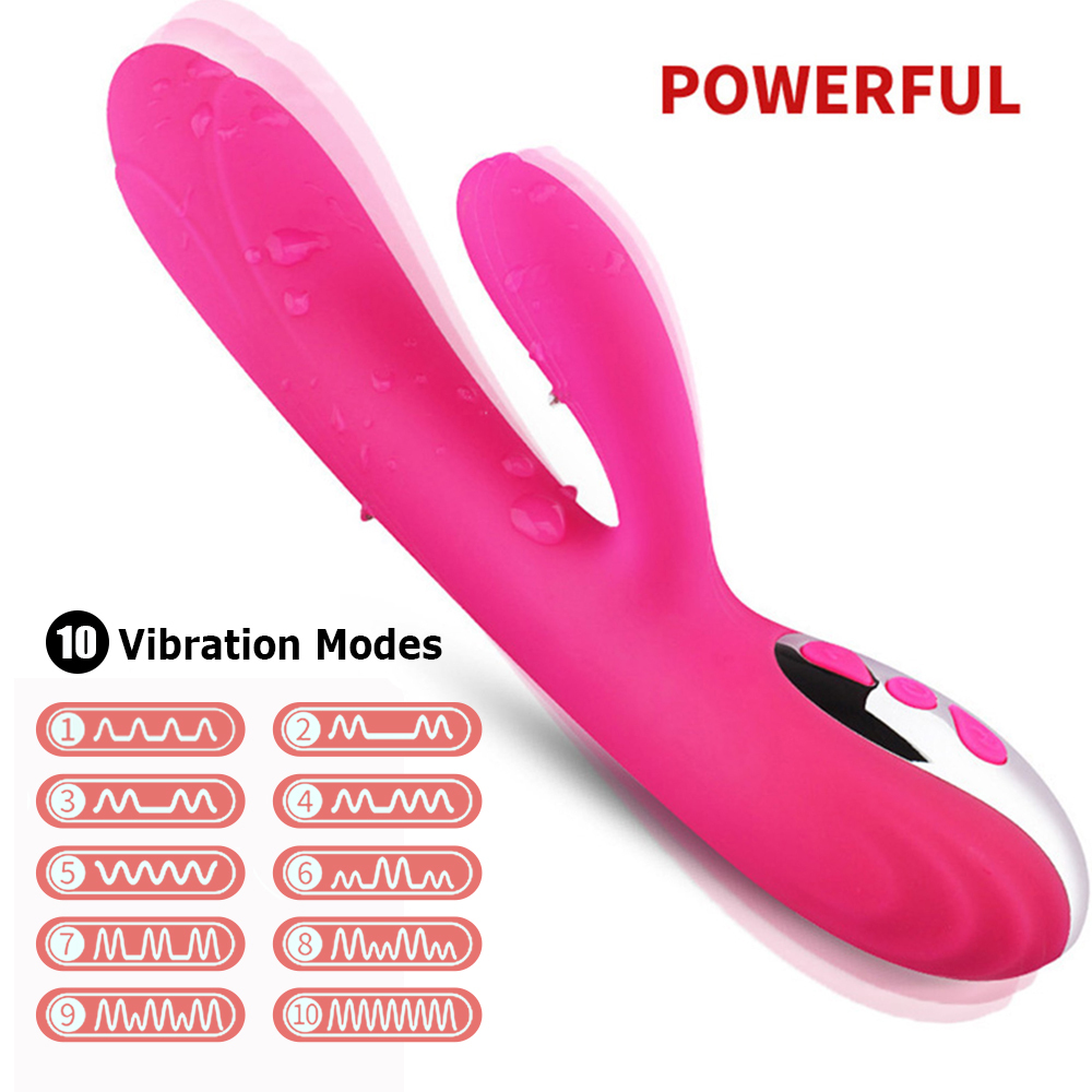 G Spot Rabbit Dildo Vibrator Orgasm Adult Toys USB Charging Powerful Masturbation Sex Toy for Women Waterproof adult Sex product pic