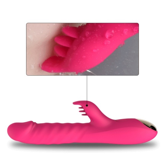 10 Speed Vibrating G-spot Vibration Rabbit Vibrator USB Rechargeable Masturbation thrusting Dildo Vibrator Sex Toys for woman