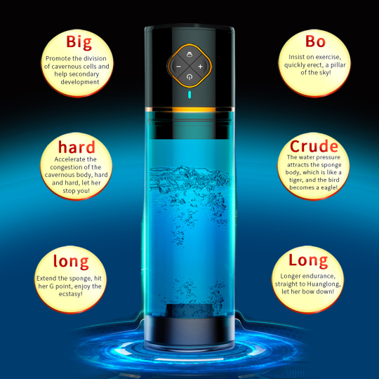 Water Bath Penis Pump Penis Enlargement Pump Sex Toys For Men Vacuum Masturbator Automatic Rechargeable Penis Extender Trainer