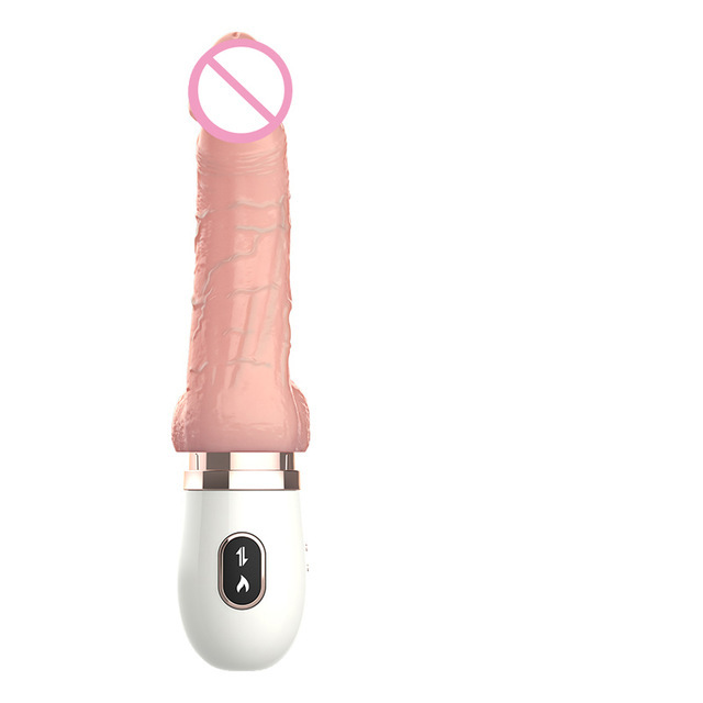 Luxurious Heating Automatic Telescopic Thrusting Dildo Vibrator