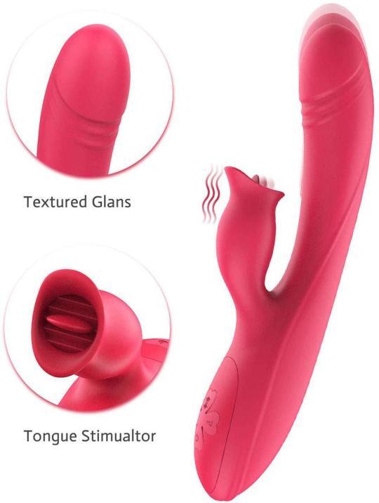 Frisky Magic Rechargeable Telescopic Tongue Vibrator
