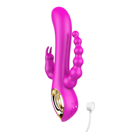 Frisky Triple Curve 10 Function Rechargeable Rabbit Vibrator