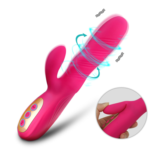 Powerful Rotation Thrusting Dildo Vibrator with Strong 10 Modes