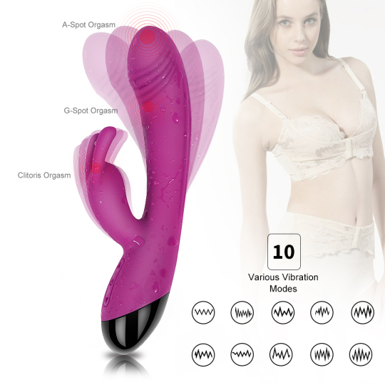 Blush Powerful Dual Motor G Spot Rabbit Vibrator
