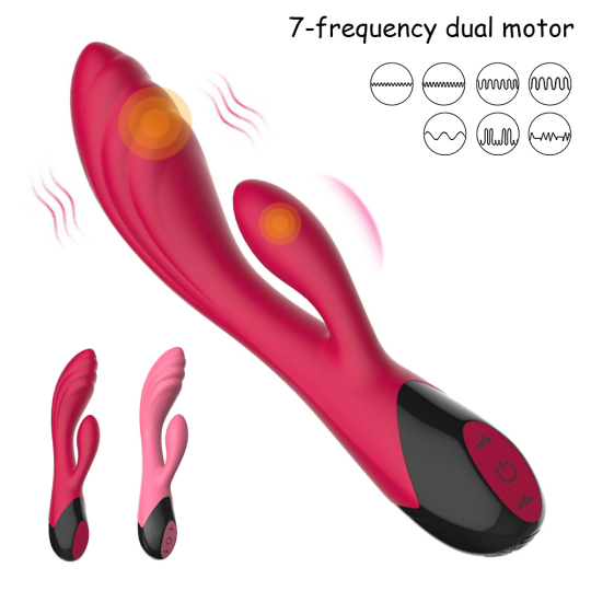 Huslter 7 modes Silicone Waterproof G Spot Vibrator