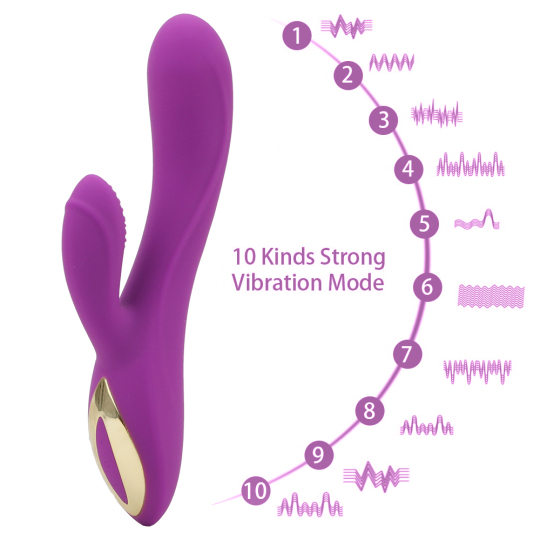 IKOKY 10 Speed Powerful Rabbit Vibrator Waterproof