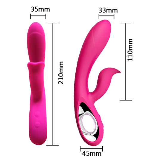 Hustler Dual motor waterproof Pink G-Spot Vibrator