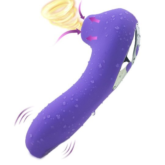 Blush Silicone Rechargeable Clit Sucker Vibrators