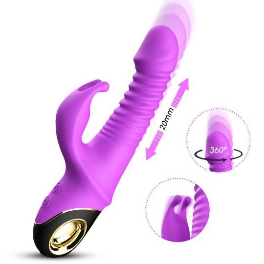 Foreplay Frenzy Teaser Rotating Rabbit Vibrator - Purple