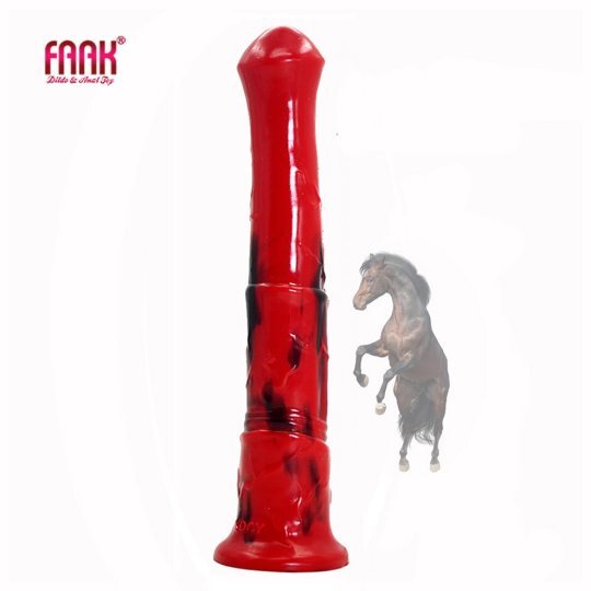FAAK silicone long animal horse dildo