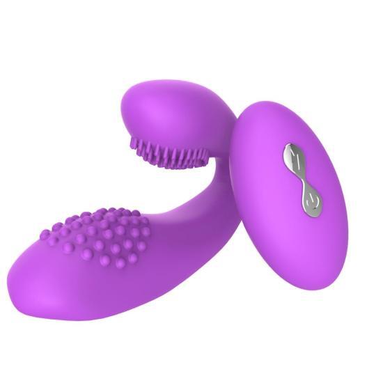 U Shaped 12 Speed Remote Control G Spot Dildo Vibrator