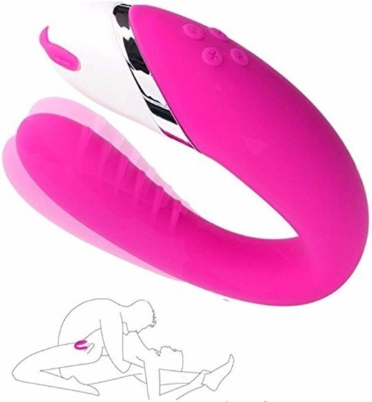 We-Vibe 10 Speed U Shape Rechargeable Couple Vibrator
