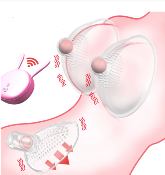 Blush Rechargeable Enlargement Licking Nipple Vibrator