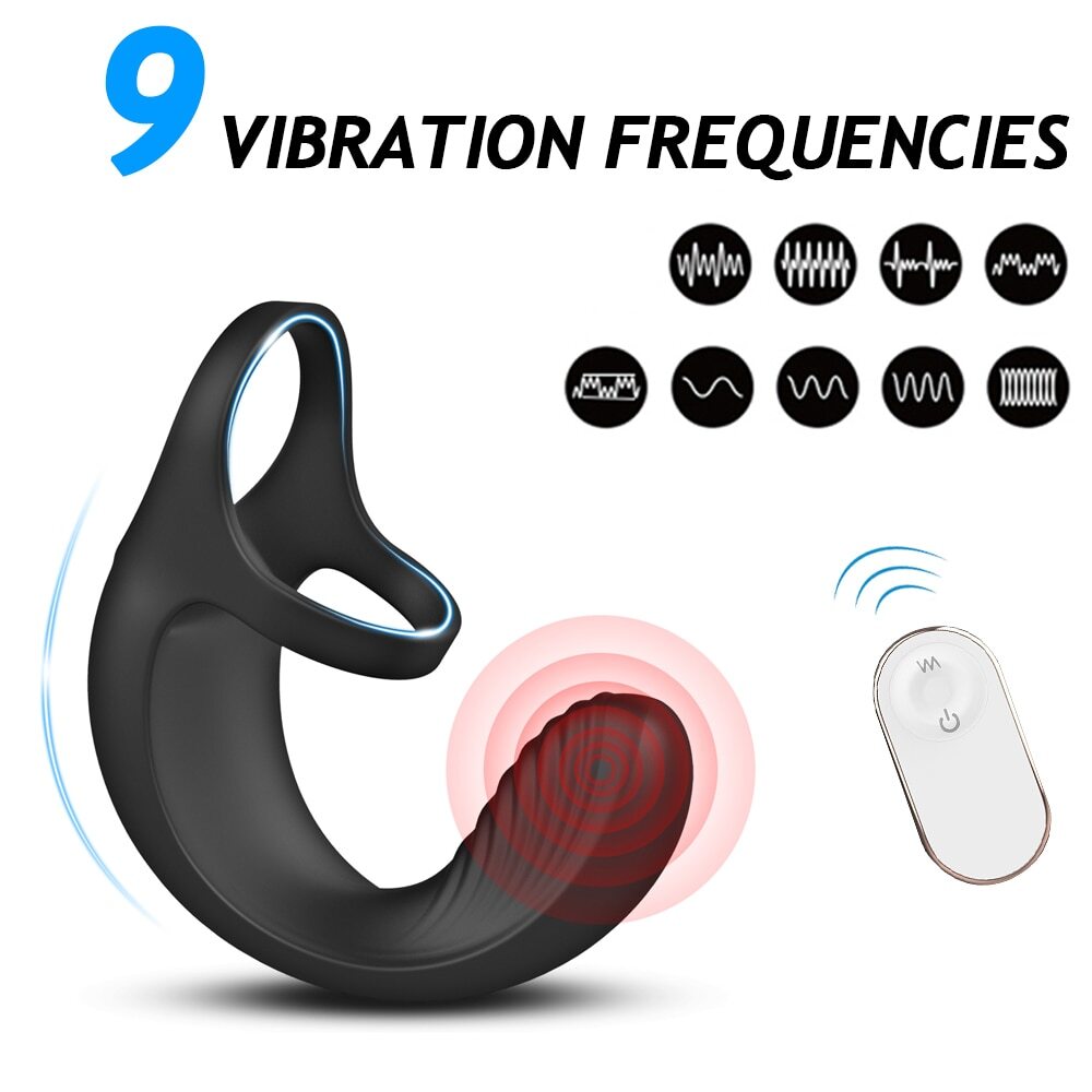 Birdsexy 10 Modes Silicone Anal Vibrators With C Ring