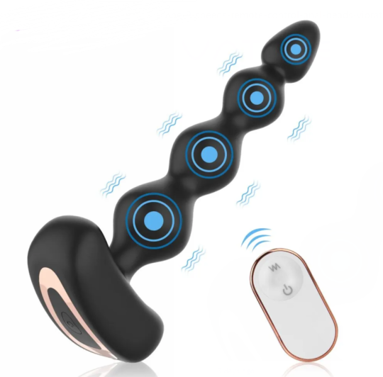 VATINE 9 Speeds Remote Control Anal Beads Vibrator