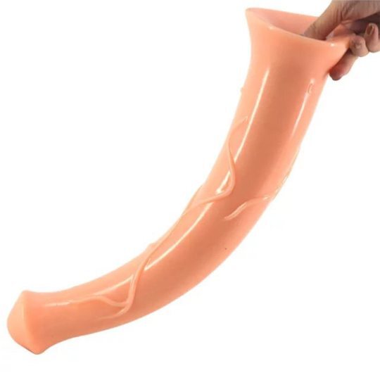 QKKQ 17.2 Inch Long Giant Flesh Big Horse Dildo