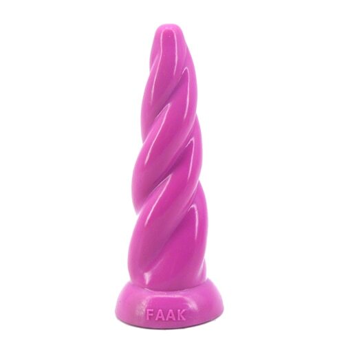 FAAK golden twist Big Silicone anal plug