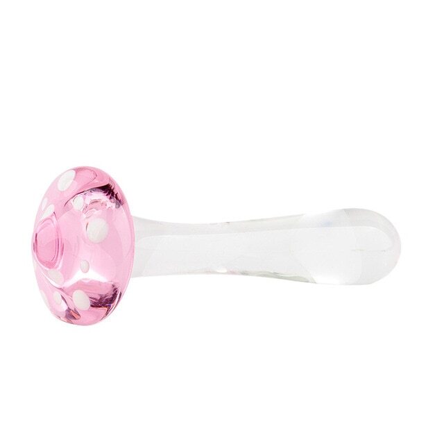 mann mit dildo Smooth Touch Crystal Glass Anal Plug main image 0