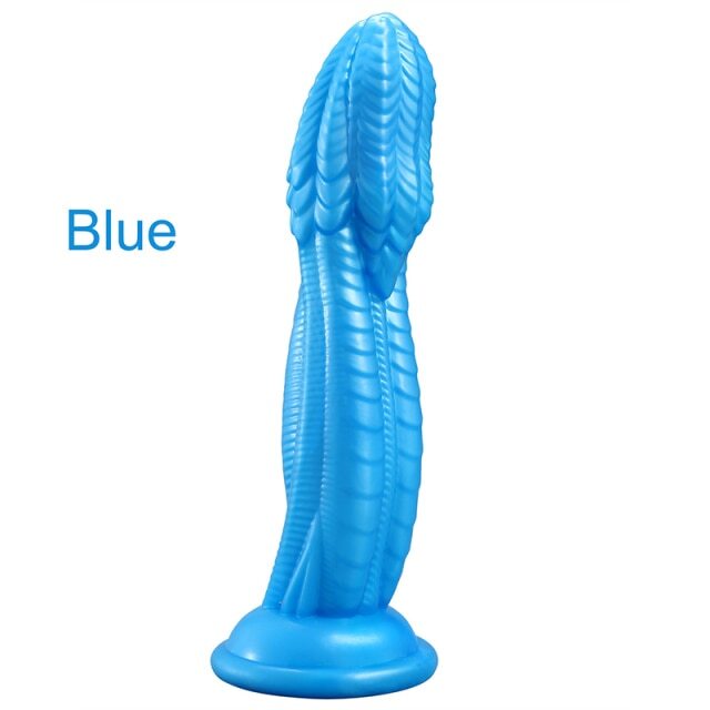 Gqlubi Soft Bad Dragon Blue Dildo with Suction Cup
