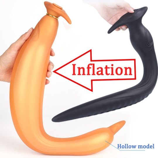 New Huge Long Inflatable Hollow Butt Plug