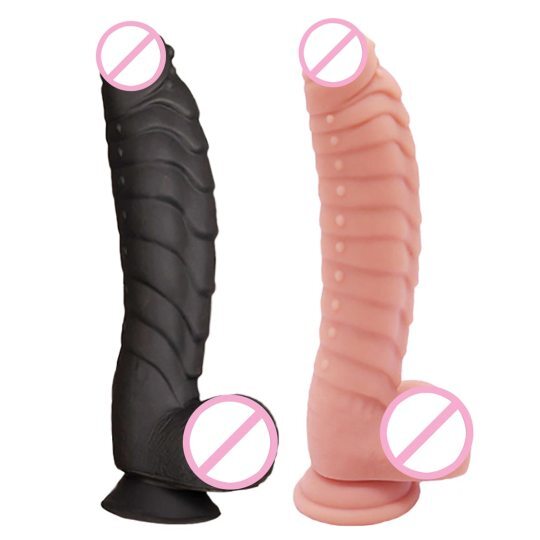 8.7 Inch Huge Realistic Soft Silicone Dildo with Suction Cup