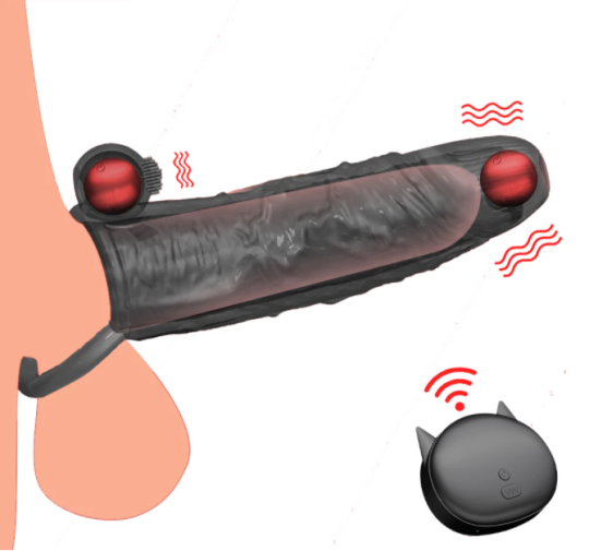BOMBOMDA Male Penis Vibrating Ring Sleeve