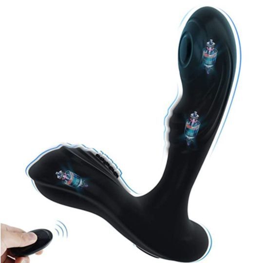2 in 1 Flapping 3 Motors Prostate Massager