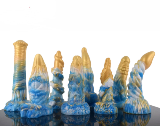 FAAK New Multi Color Horse Dragon Dildo With Suction Cup