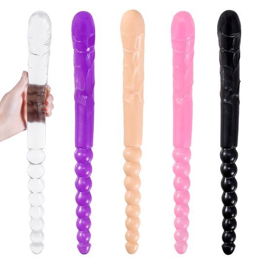 BOMBOMDA 37cm Extra Long Soft Double Head Dildo