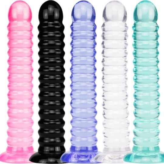 5 Style Jelly Anal Dildo With Suction Cup