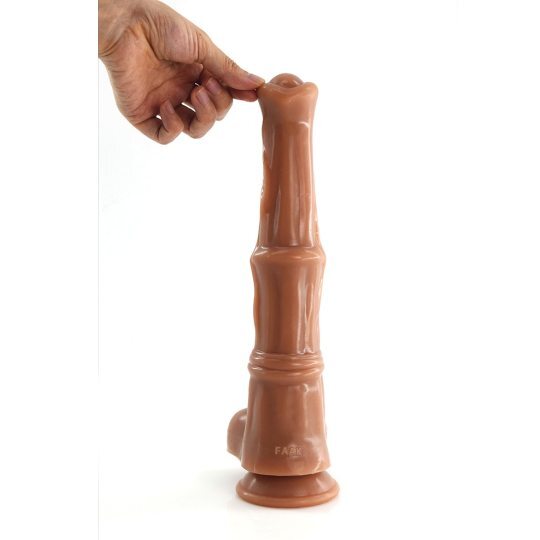 FAAK Double Layer Silicone Animal Horse Dildo