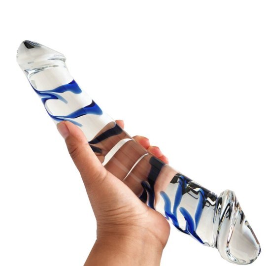 Runyu Realistic Huge Double Glass Dildo