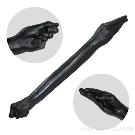 65cm Super Long Fisting Black Double Ended Dildo
