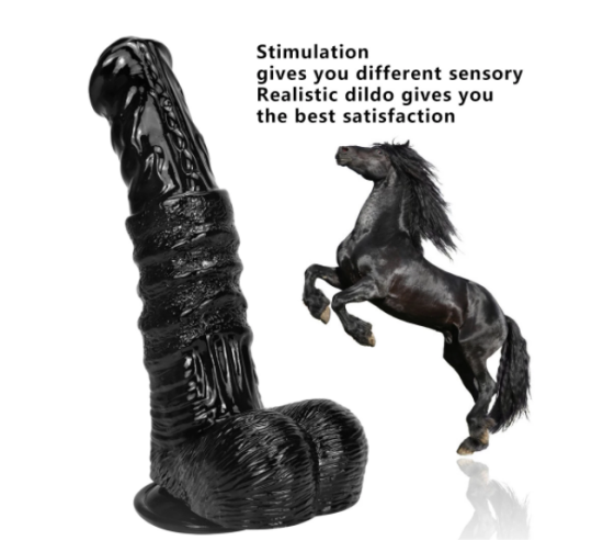 9.8 inch huge animal horse dildo with strong suction cup