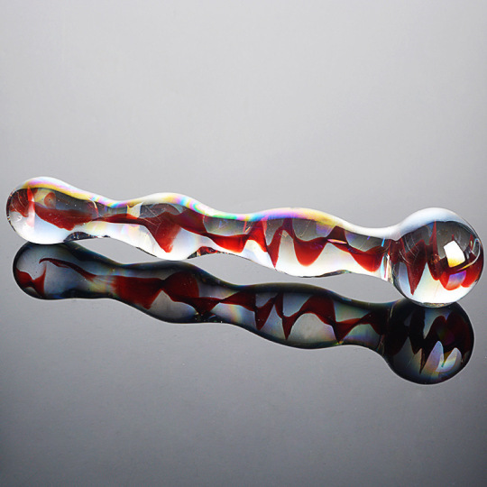 Colorful Crystal Pyrex Glass Dildo