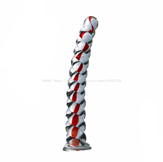 CW0176 Spiral Penis Glass Dildo