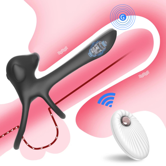 Wireless Remote Couple Vibrator With Cock Penis Ring