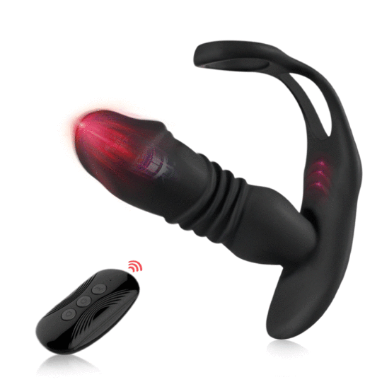 SAUL Glans 3 -Thrusting & 12 -Vibrating Prostate Massager