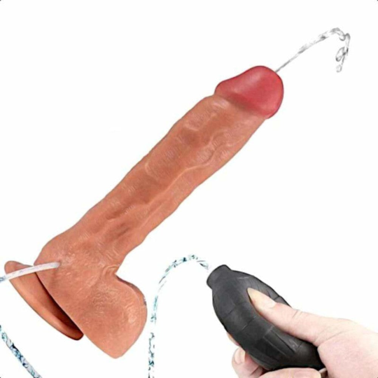 Realistic 9.44 Inch Squirting Dildo With Suction Cup