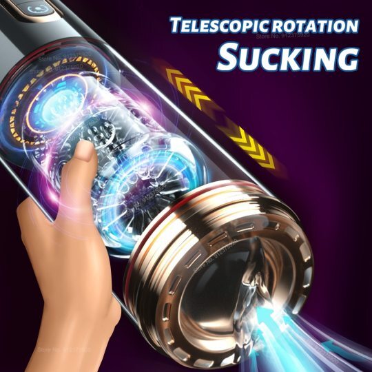 Automatic Telescopic Rotation Sucking Masturbation Cup