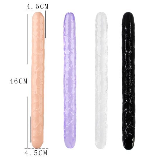 46cm Soft Jelly Double Long Realistic Dildos