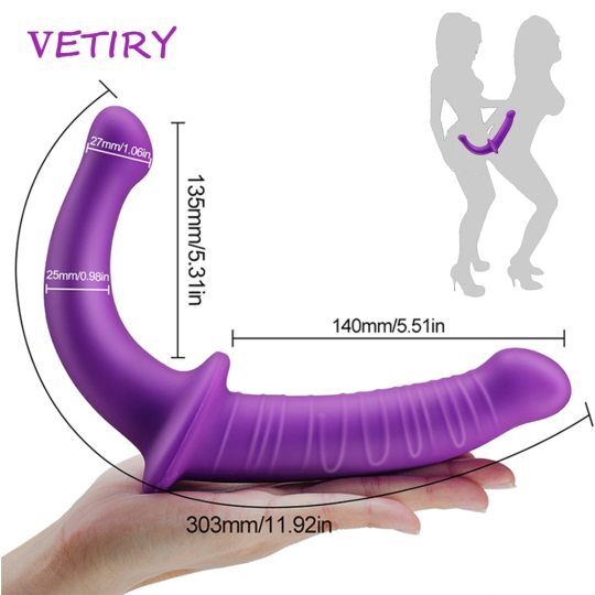 Strapon Silicone Double Head Dildo