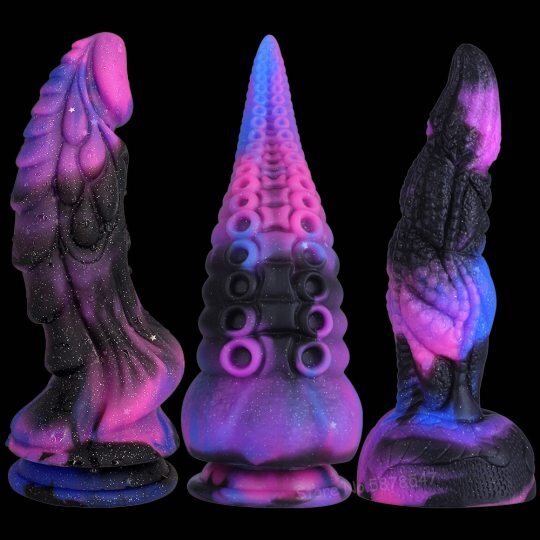 Starry Color Soft Silicone Realistic Dragon Dildo