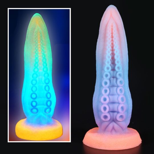Luminous Silicone Octopus Tentacles Huge Anal Plug Dildos