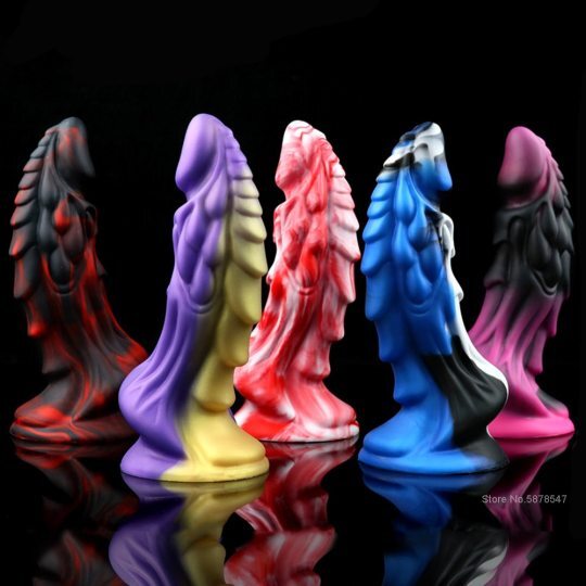 Realistic Silicone Dragon Dildo with Strong Suction Cup